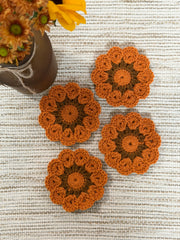Flower Coasters - Orange